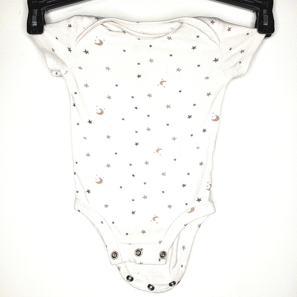 10) CARTER'S Celestial Stars & Moons Onesie Sz. 3Mth - Picture 1 of 6